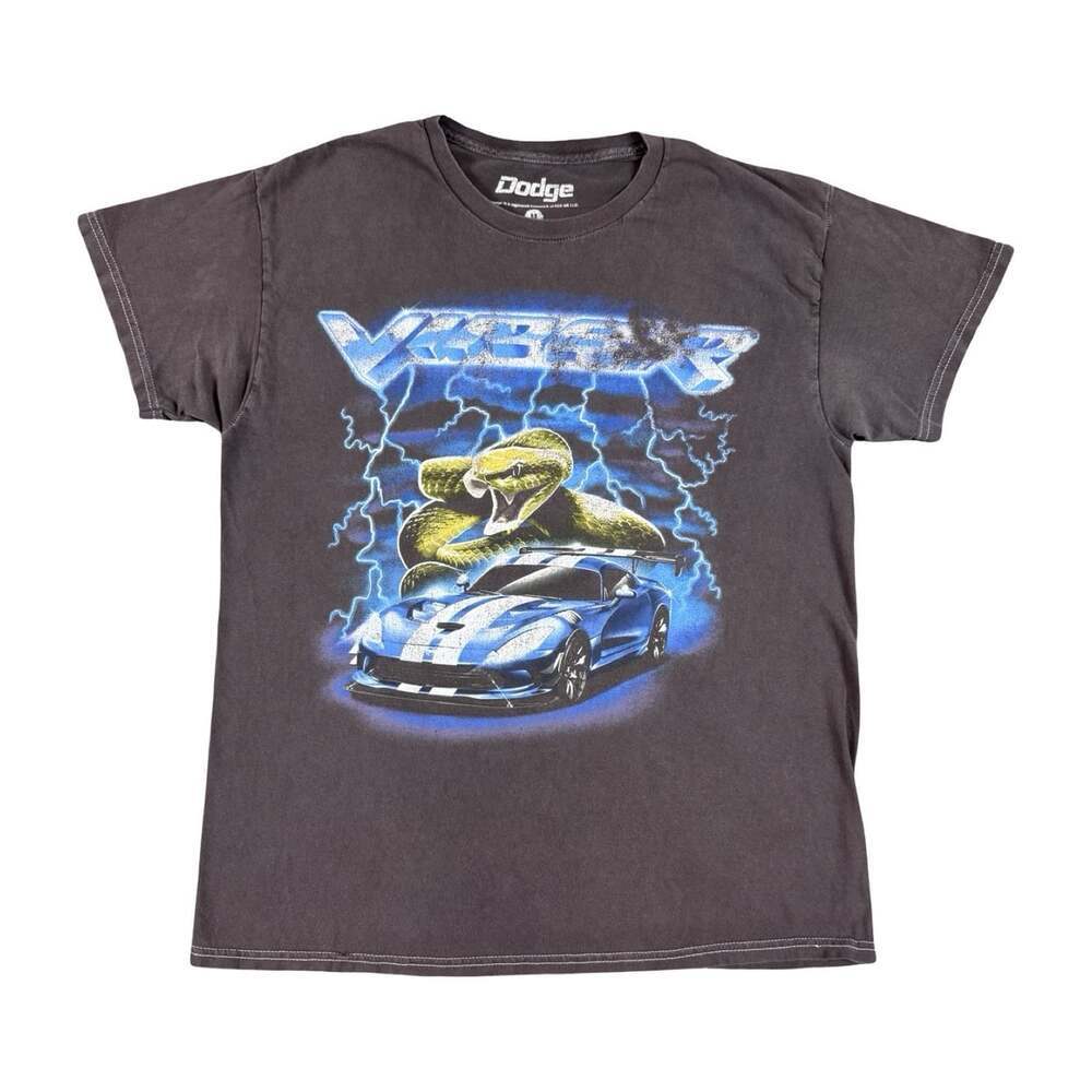 Vintage Dodge Viper Distressed And Faded Short Sleeve Tshirt Size Medium